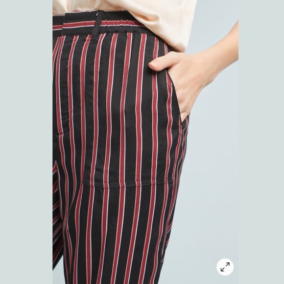ANTHROPOLOGIE Silky Striped Jogger - Picture 7 of 7